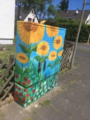 Bild vom bemalten Stromkasten in Alt Auerberg