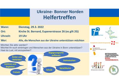 Helfertreffen des ökumenischen Flüchtlingsprojekts im März 2022