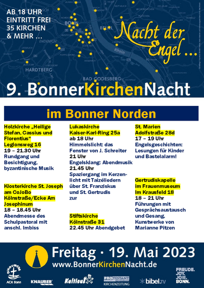 Plakat zur 9. Bonner Kirchennacht