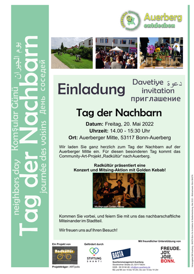 Einladung zum Tag des Nachbarn